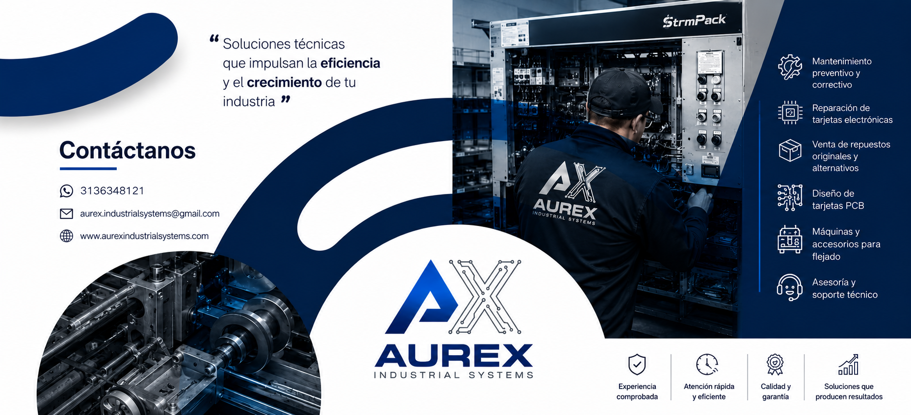 Aurex Industrial Systems - Soluciones técnicas que impulsan la eficiencia y el crecimiento de tu industria